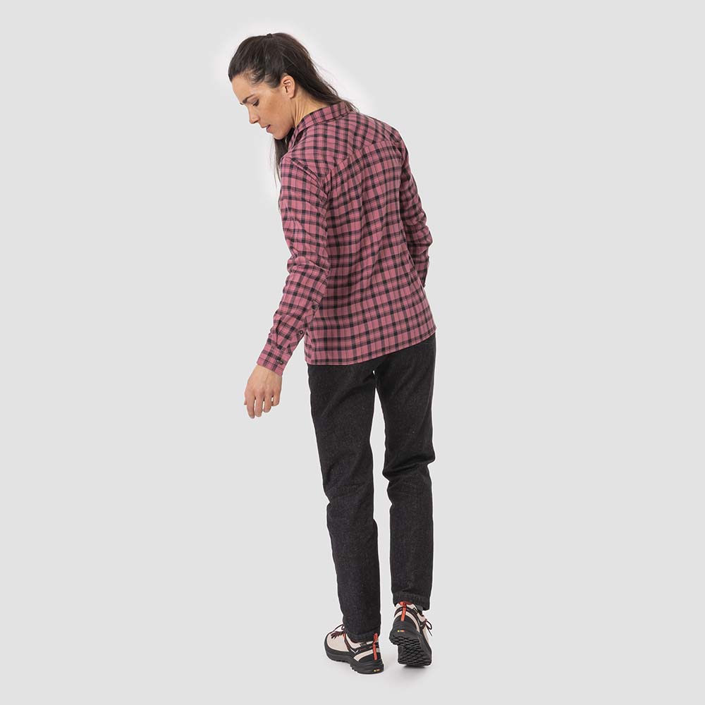 Salewa Fanes Flannel 5 Polarlite Pink/Black Women Shirts