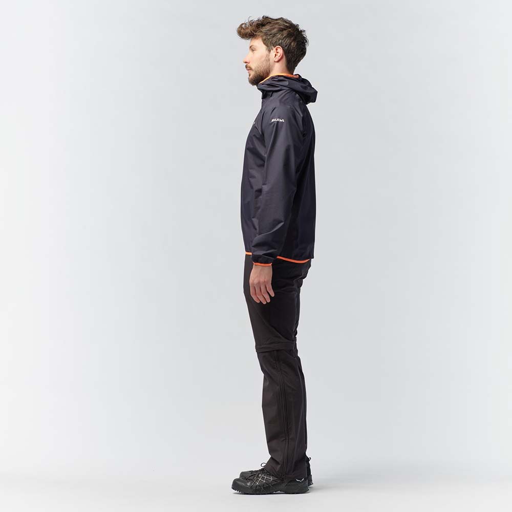 Salewa Puez Light Powertex Hardshell Navy Blue Men Jacket