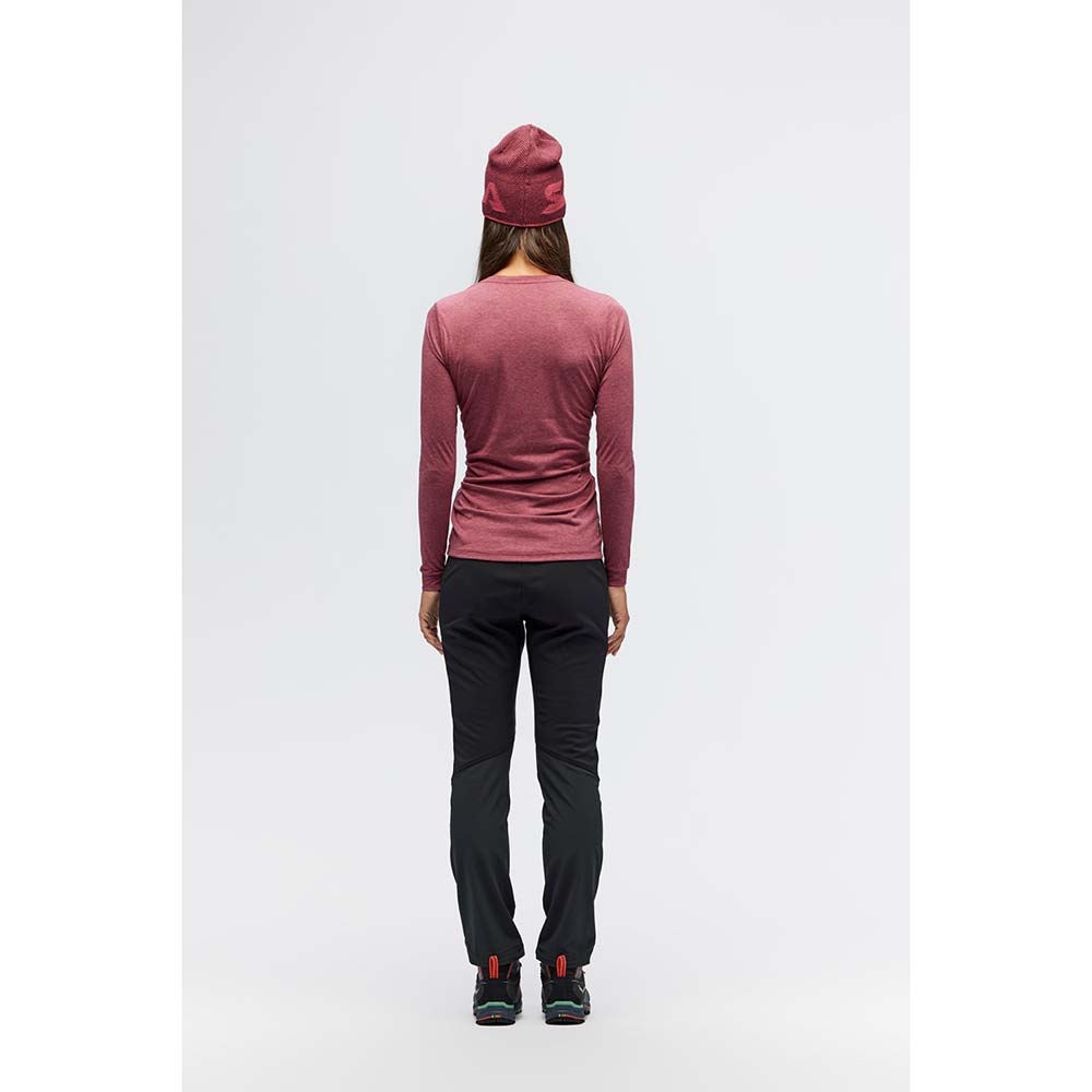 Salewa Solidlogo Dry Long Sleeve Pink Women T-Shirts