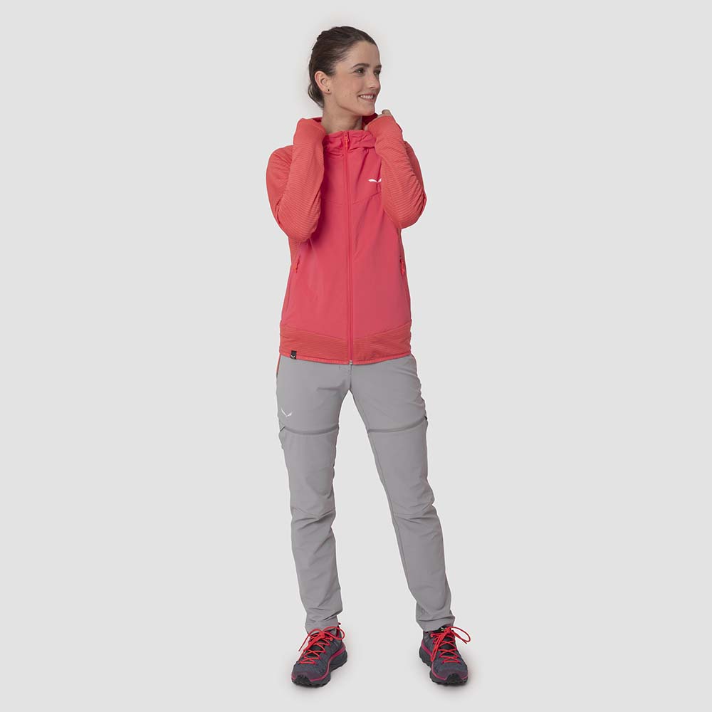 Salewa Rolle Polarlite Responsive Pink Women Jacket
