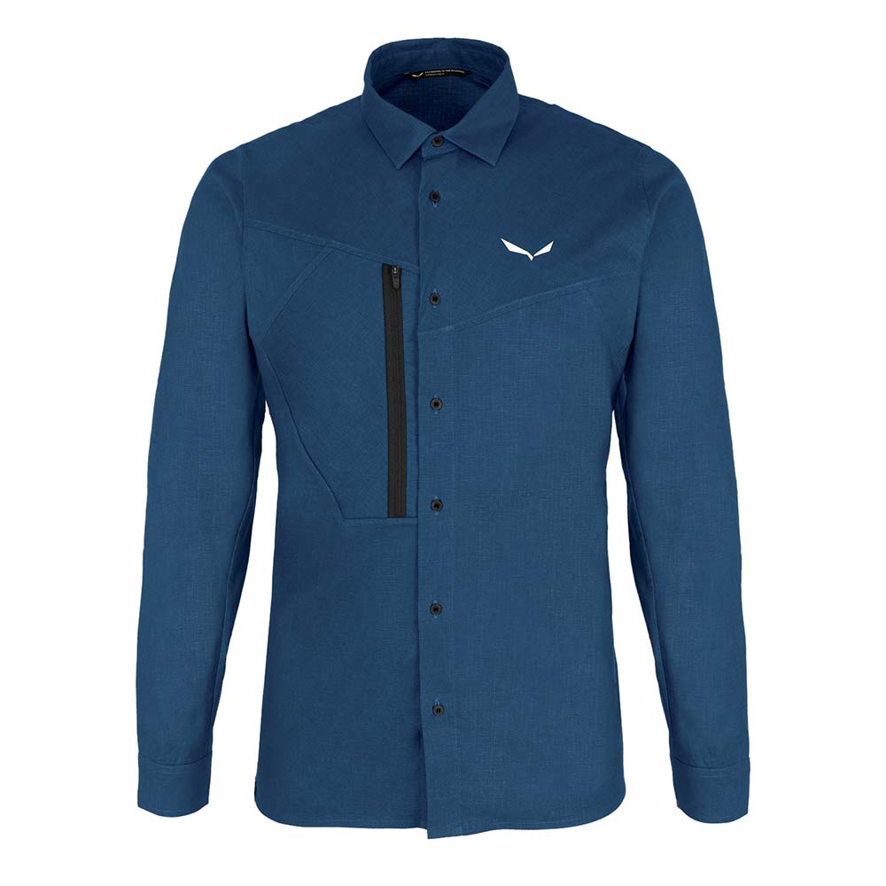 Salewa Alpine Hemp Long Sleeve Dark Blue Men Shirts