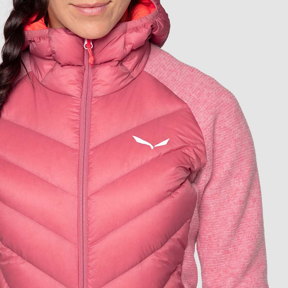 Salewa Fanes Sarner Down Hybrid Pink Women Jacket