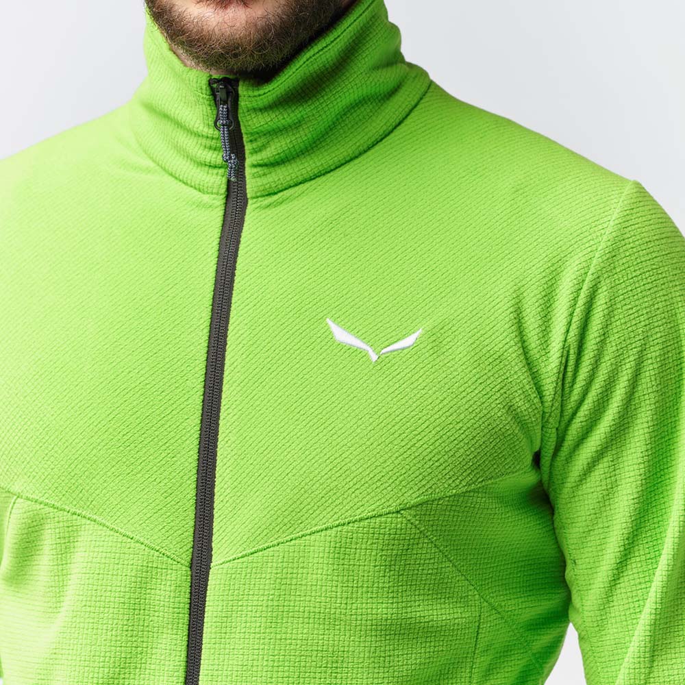 Salewa Plose 5 Polarlite Full-Zip Green Men Tops