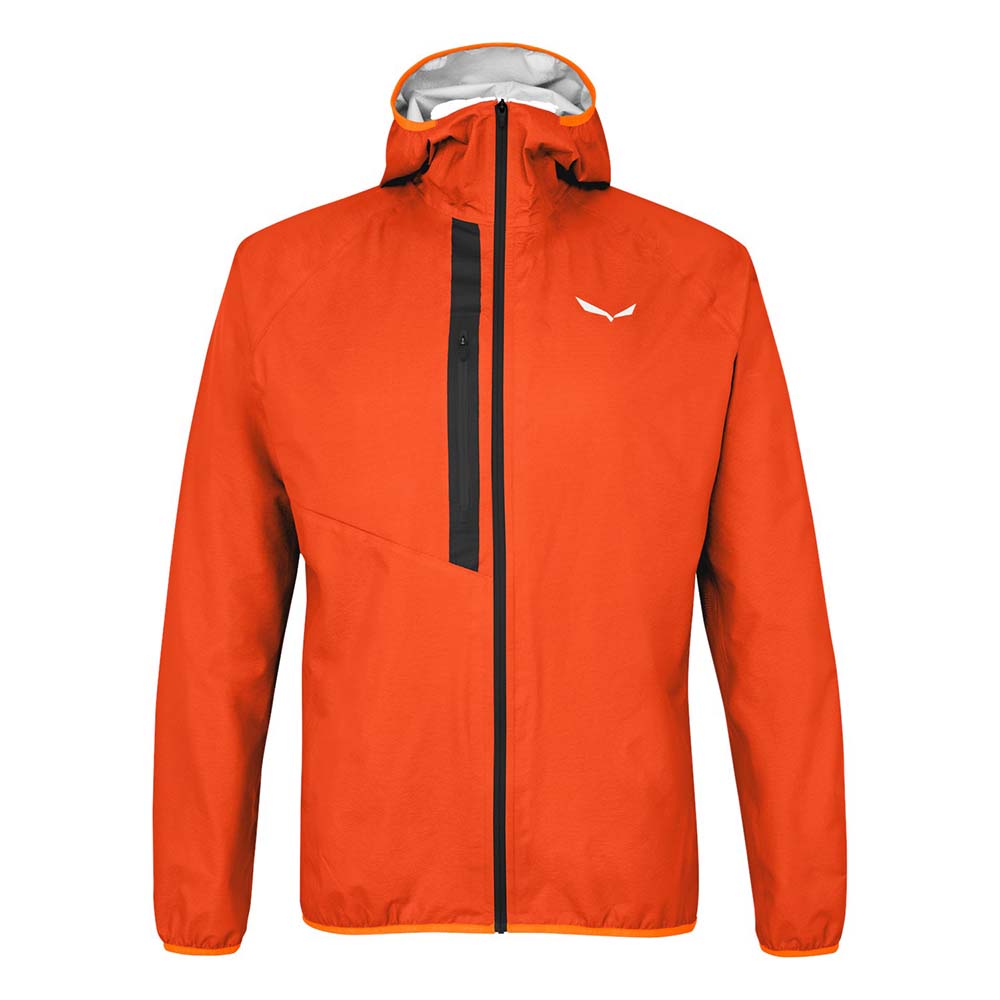 Salewa Puez Light Powertex Hardshell Red Orange Men Jacket