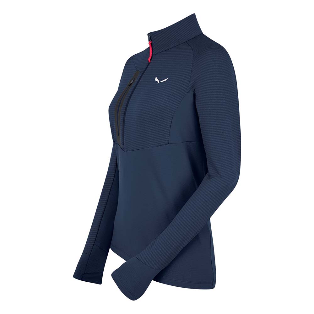 Salewa Vajolet Polarlite Responsive Half Zip Fleece Navy Blue/Black Women Tops