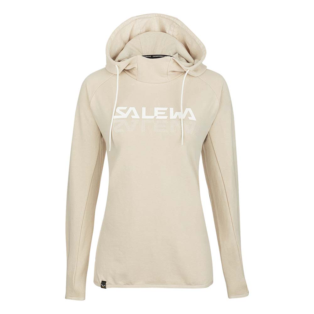 Salewa Pure Hemp Logo Beige Women Hoodies