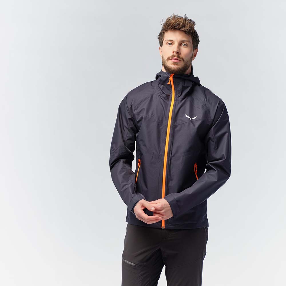 Salewa Puez Aqua Powertex Hardshell Navy Blue Men Jacket