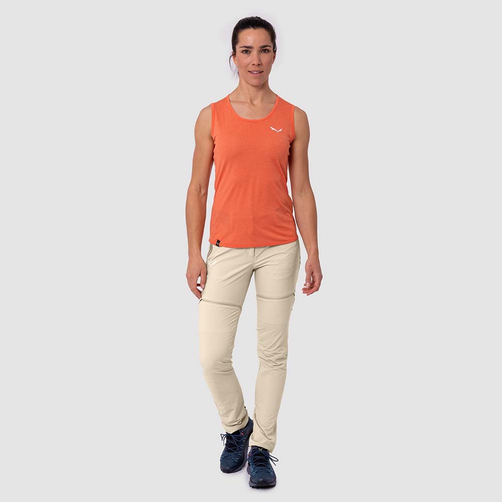 Salewa Pedroc 2 Dry Red Orange Women Tank Top