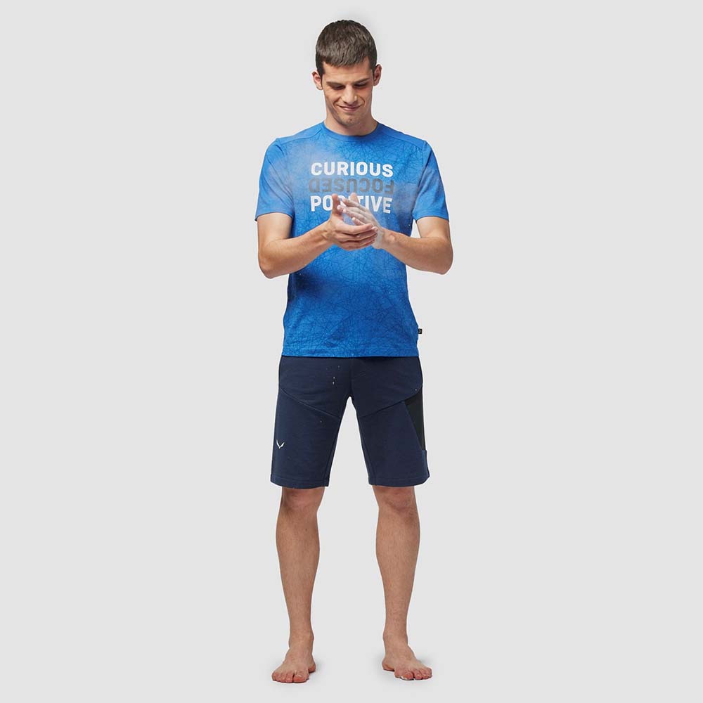 Salewa Lavaredo Hemp Train Navy Blue Men Shorts