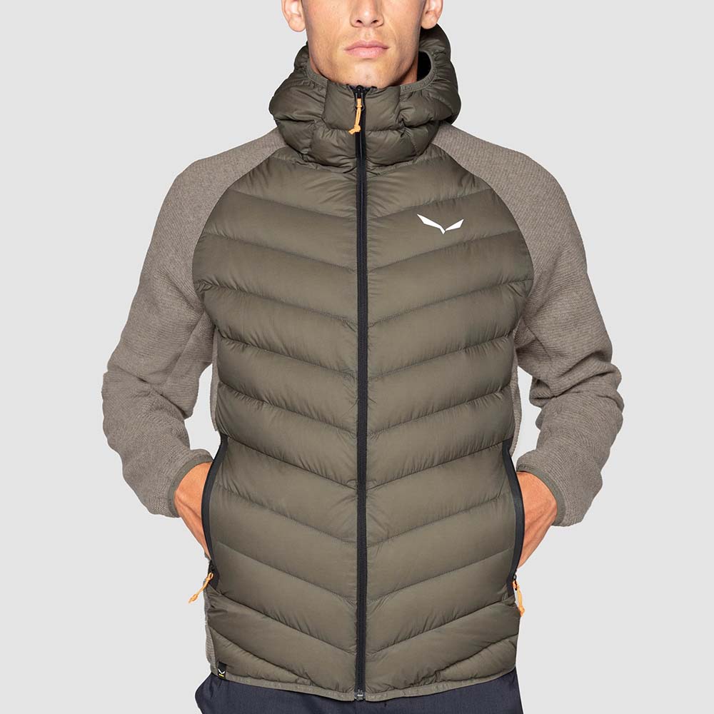 Salewa Fanes Sarner Down Hybrid Brown Men Jacket