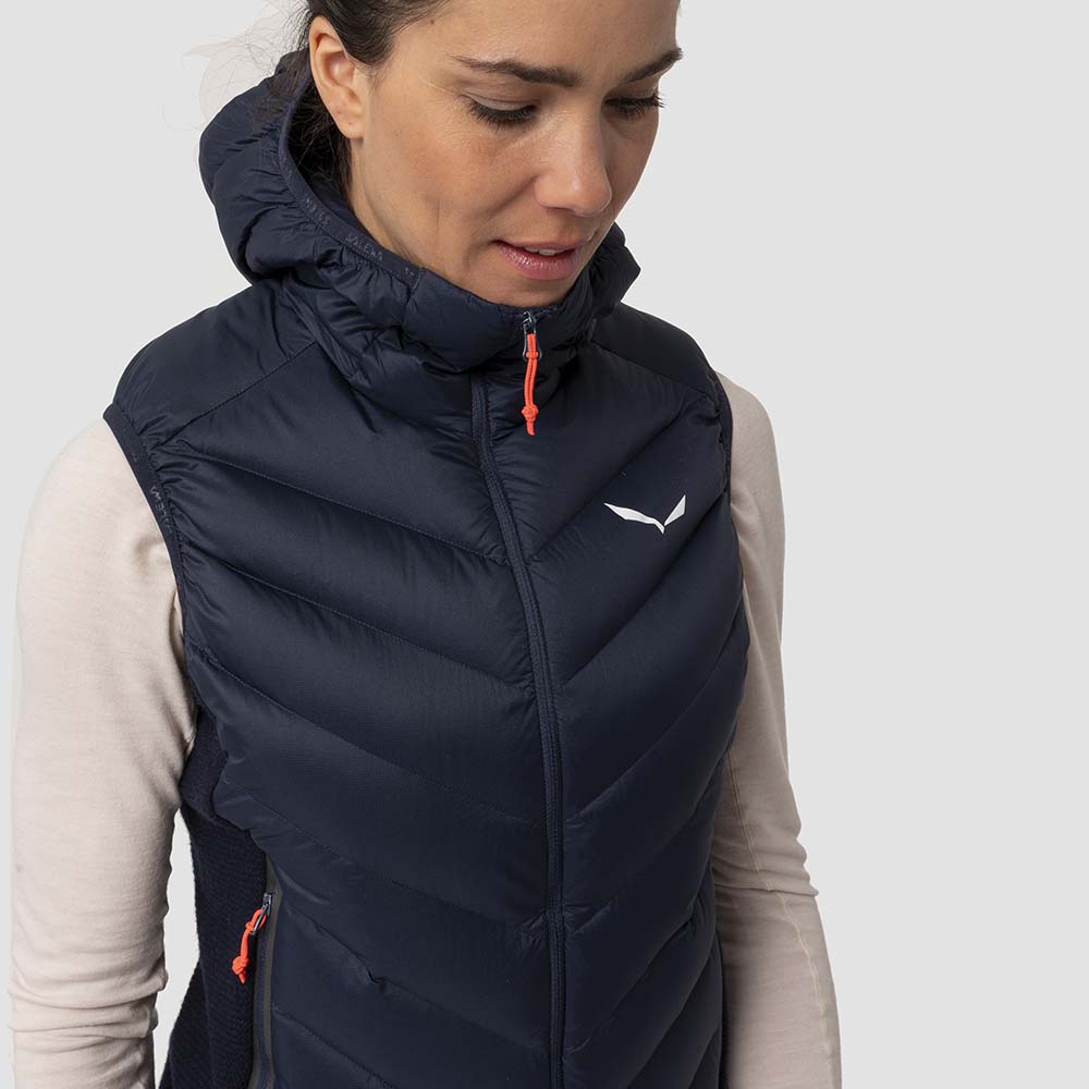 Salewa Fanes Sarner Down Hybrid Navy Blue Women Vests