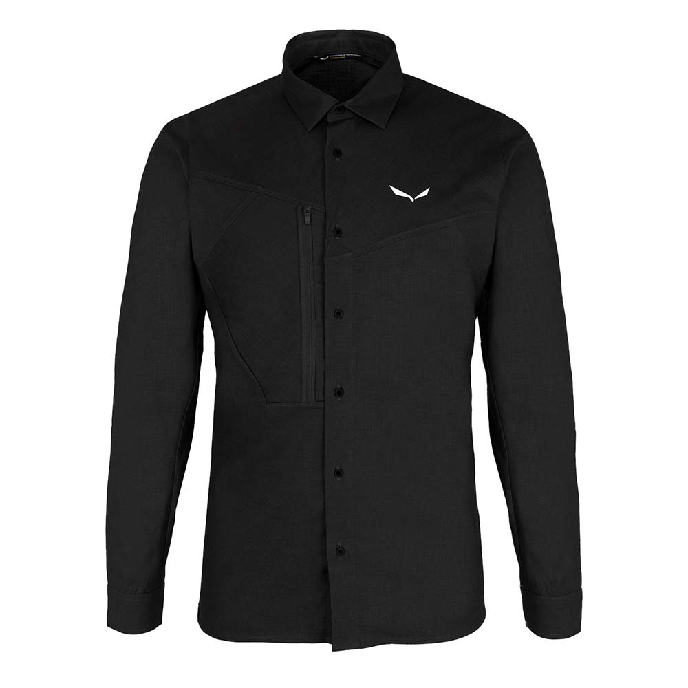 Salewa Alpine Hemp Long Sleeve Black Men Shirts