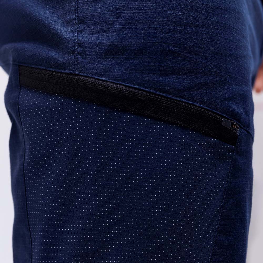 Salewa Alpine Hemp Cargo Navy Blue Men Shorts