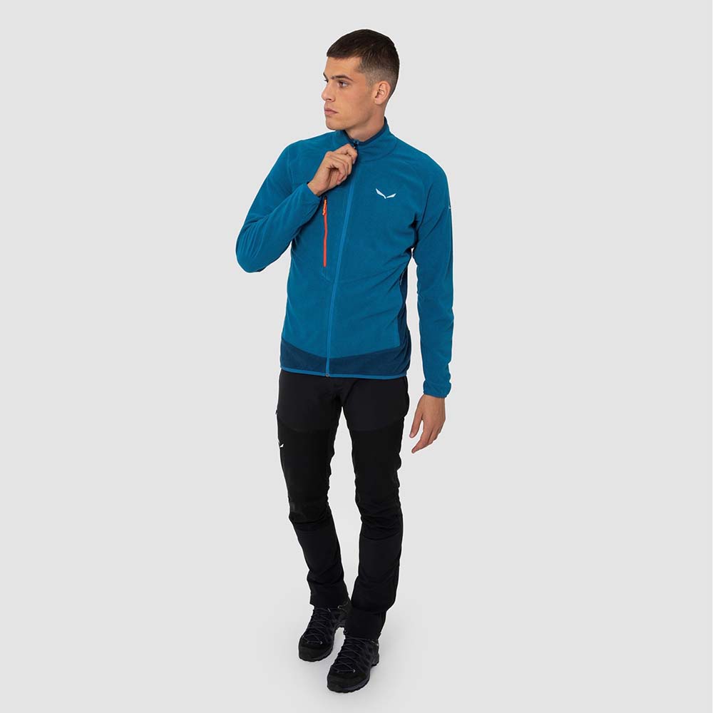 Salewa Drava 2 Polarlite Fleece Blue Men Tops