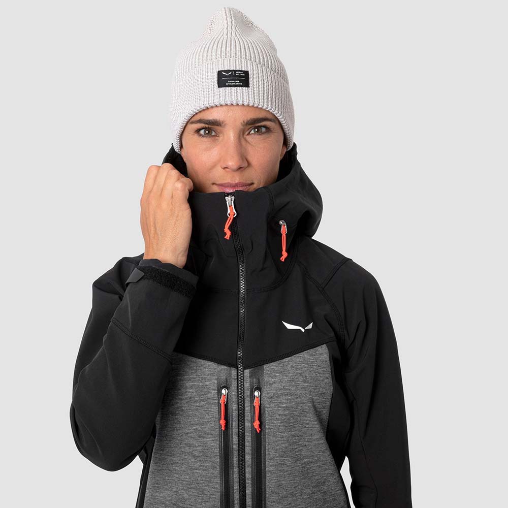 Salewa Comici Stormwall/Durastretch Softshell Black Women Jacket