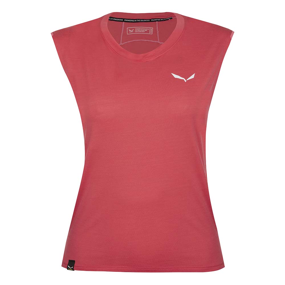 Salewa Pedroc Alpine Merino Pink Women Tank Top