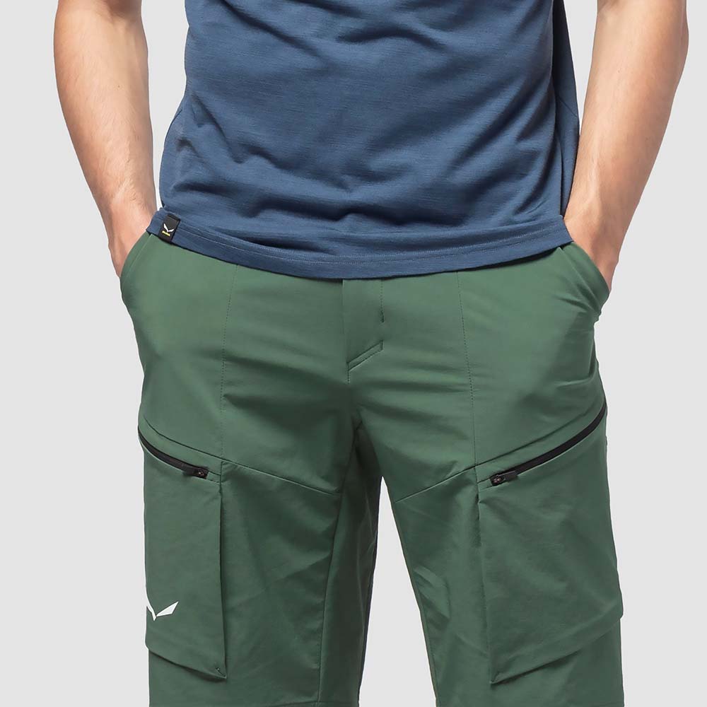 Salewa Puez Durastretch Cargo Green Men Shorts