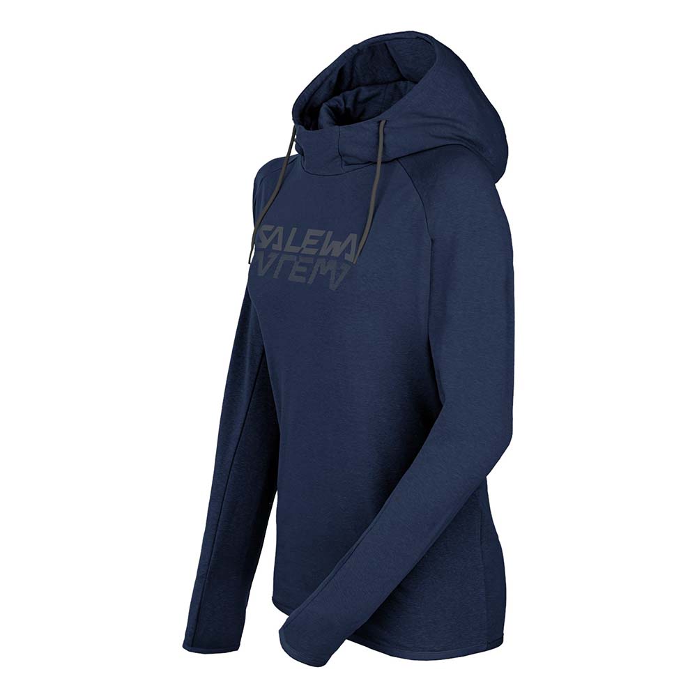 Salewa Pure Hemp Logo Navy Blue Women Hoodies