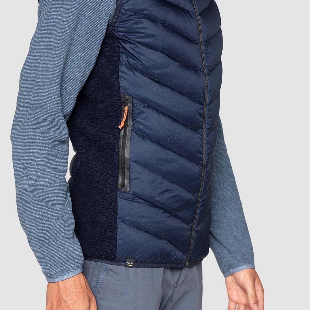 Salewa Fanes Sarner Down Hybrid Navy Blue Men Vests