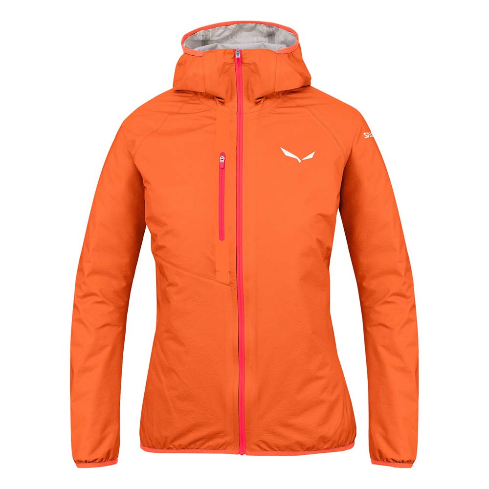 Salewa Puez Light Powertex Hardshell Red Orange Women Jacket
