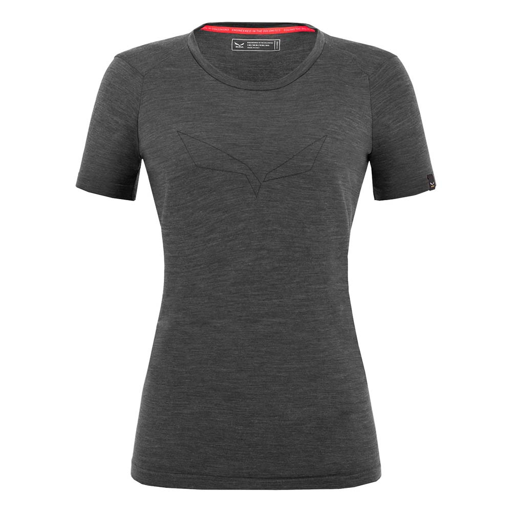 Salewa Pure Eagle Merino Responsive Seamless Black Women T-Shirts
