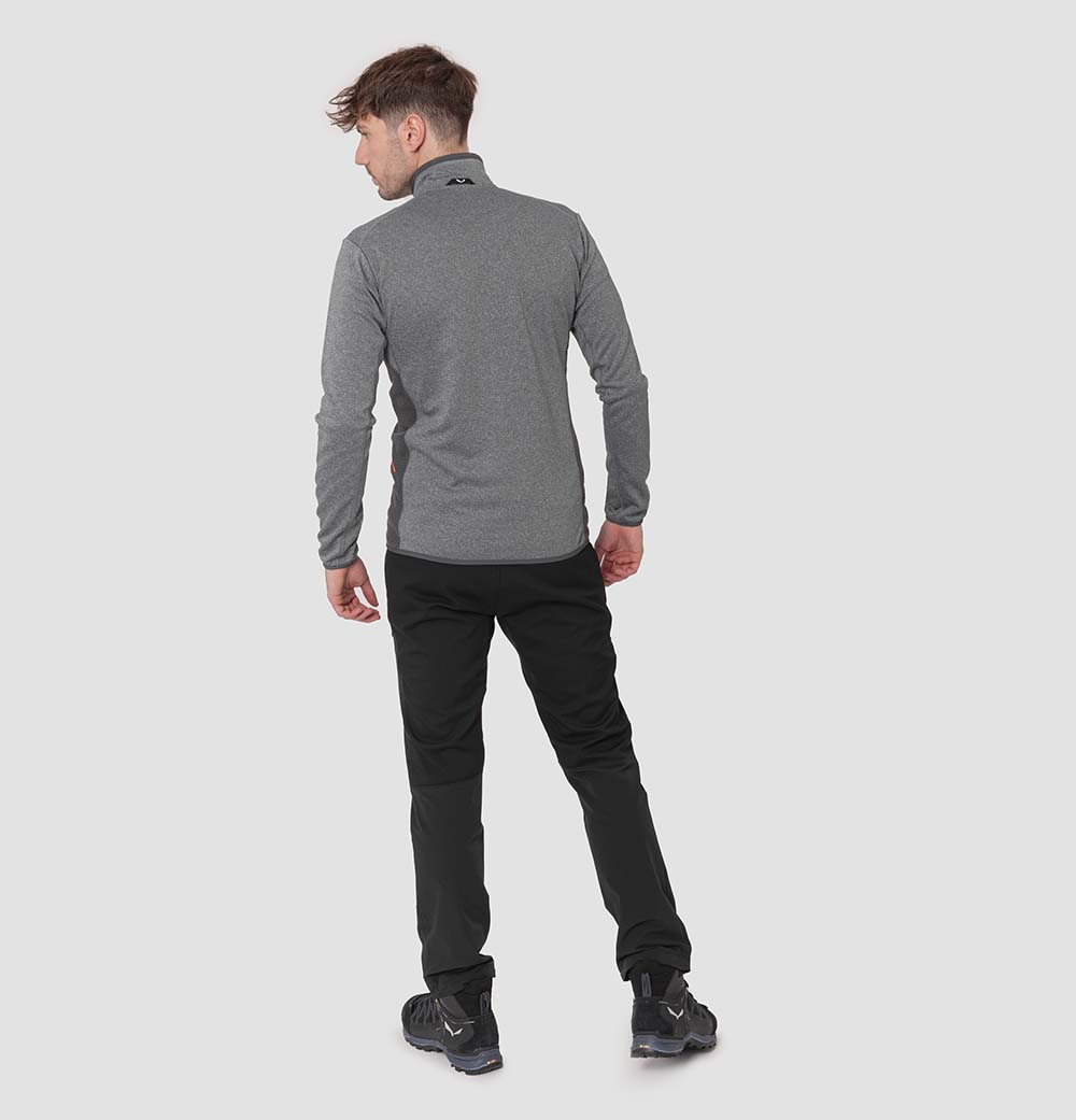 Salewa Puez Hybrid Polarlite Fleece Grey Men Tops