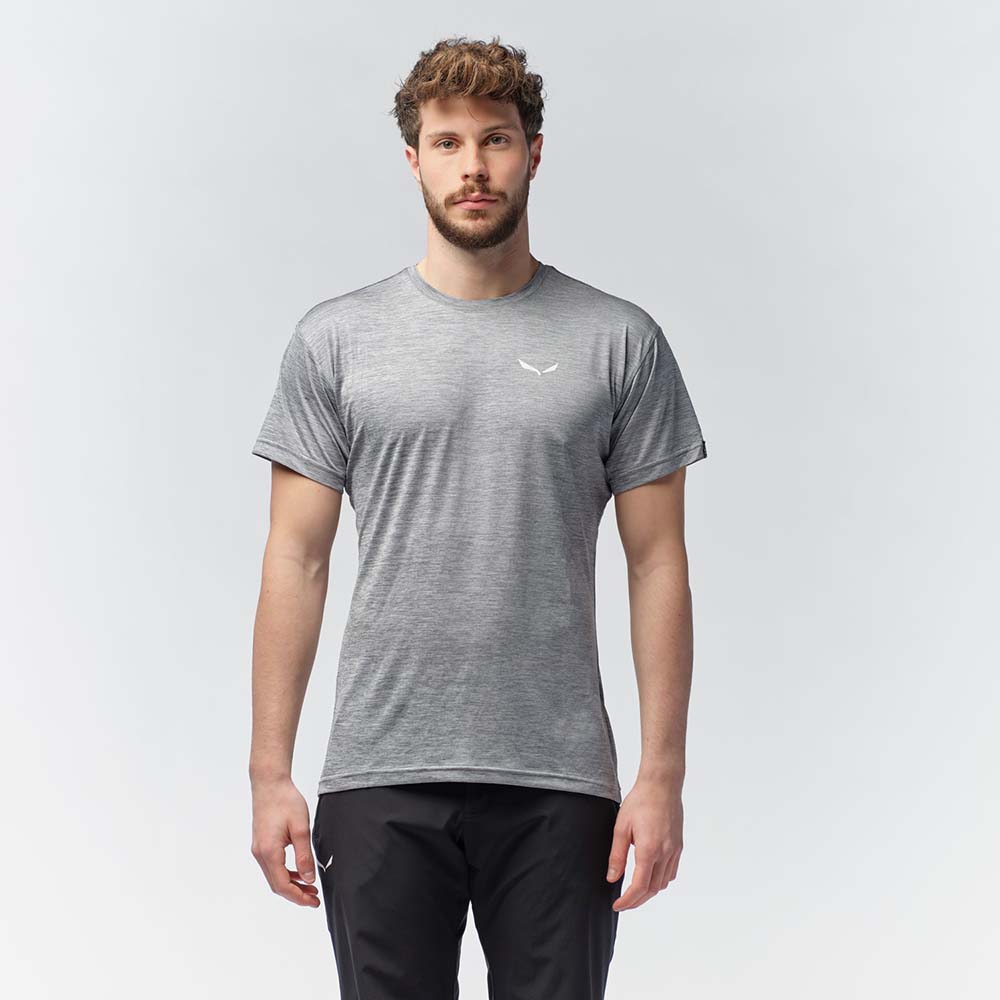 Salewa Puez Melange Dry Grey Men T-Shirts