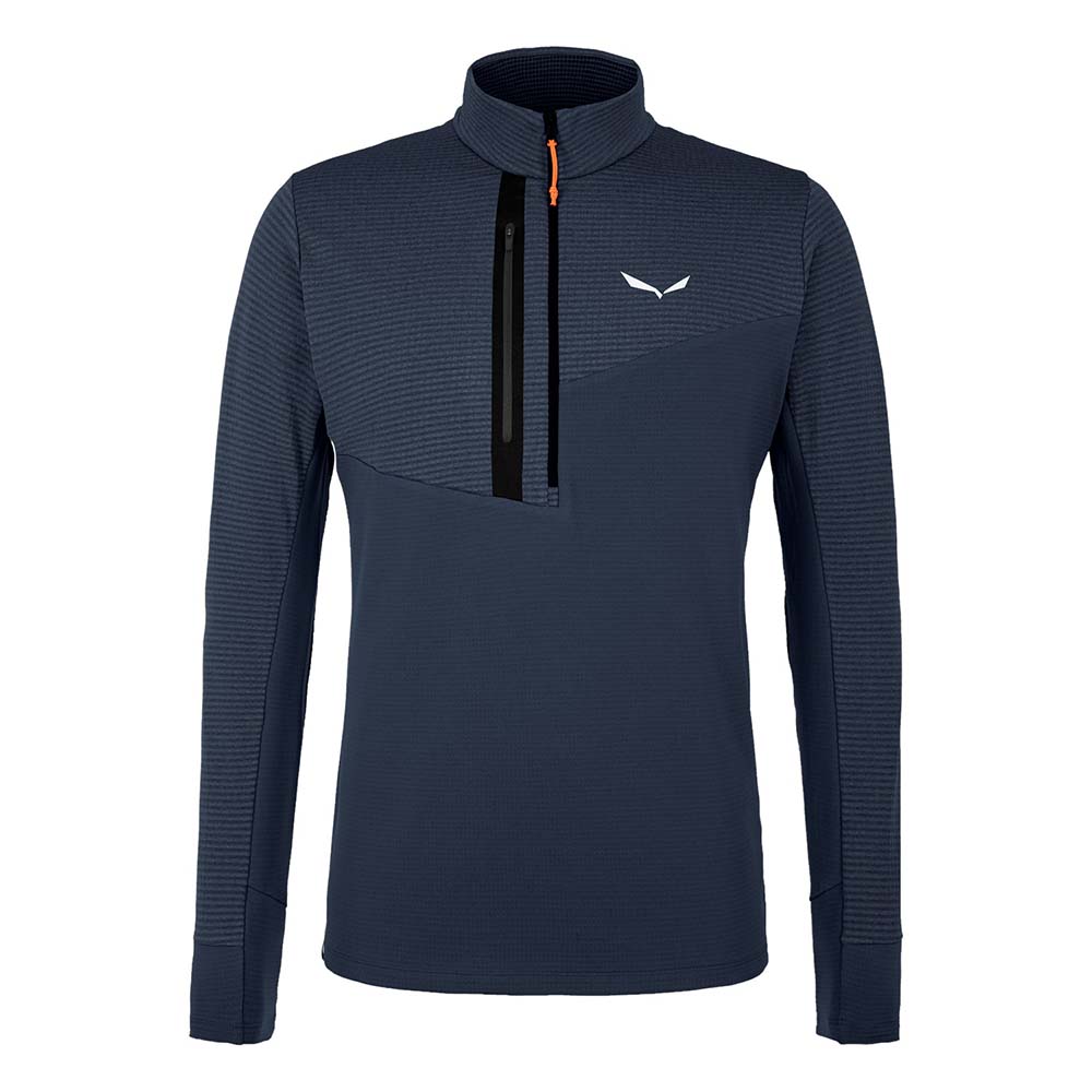 Salewa Vajolet Polarlite Responsive Half Zip Fleece Navy Blue Men Tops