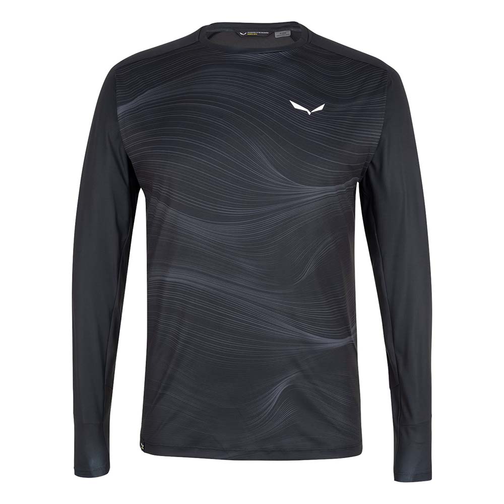 Salewa Seceda Dry Long Sleeve Black Men T-Shirts