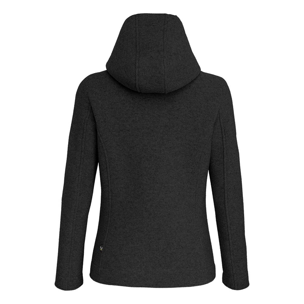 Salewa Sarner 2L Wool Black Women Hooded Jacket