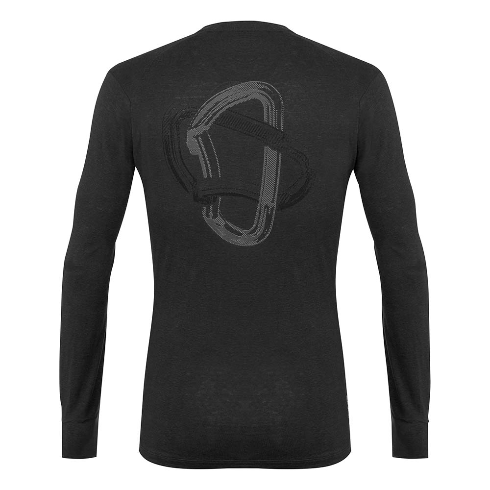 Salewa Lavaredo Hemp Long Sleeve Black Men T-Shirts