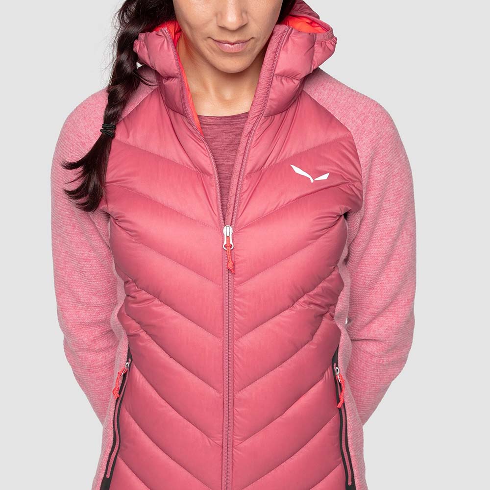 Salewa Fanes Sarner Down Hybrid Pink Women Jacket