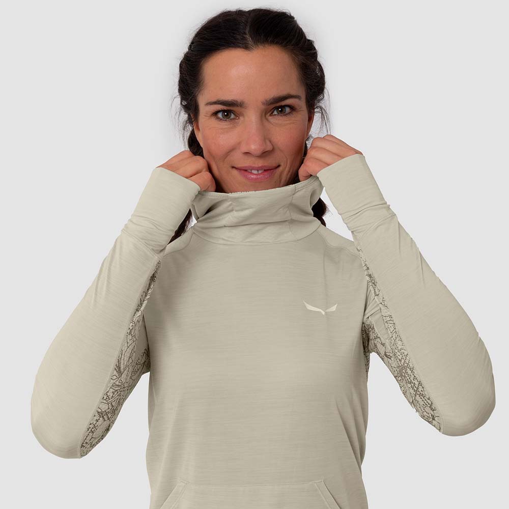 Salewa Puez Melange Dry Beige Women Hoodies