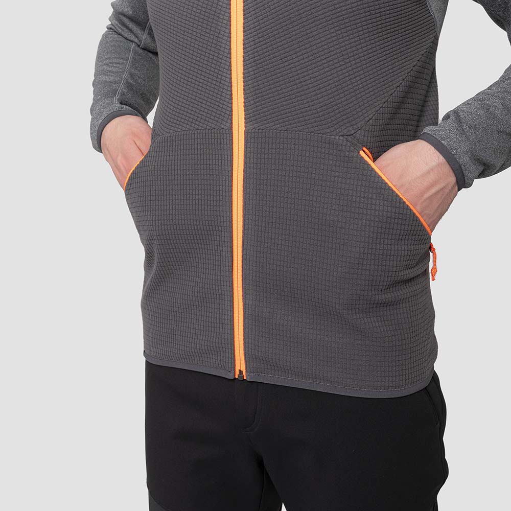 Salewa Puez Hybrid Polarlite Fleece Grey Men Tops