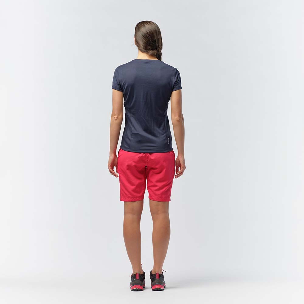 Salewa Sporty Graphic Dry Navy Blue Women T-Shirts