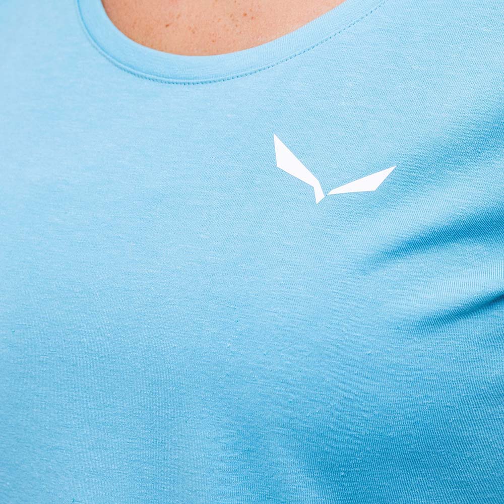Salewa Alpine Hemp Graphic Blue Women T-Shirts