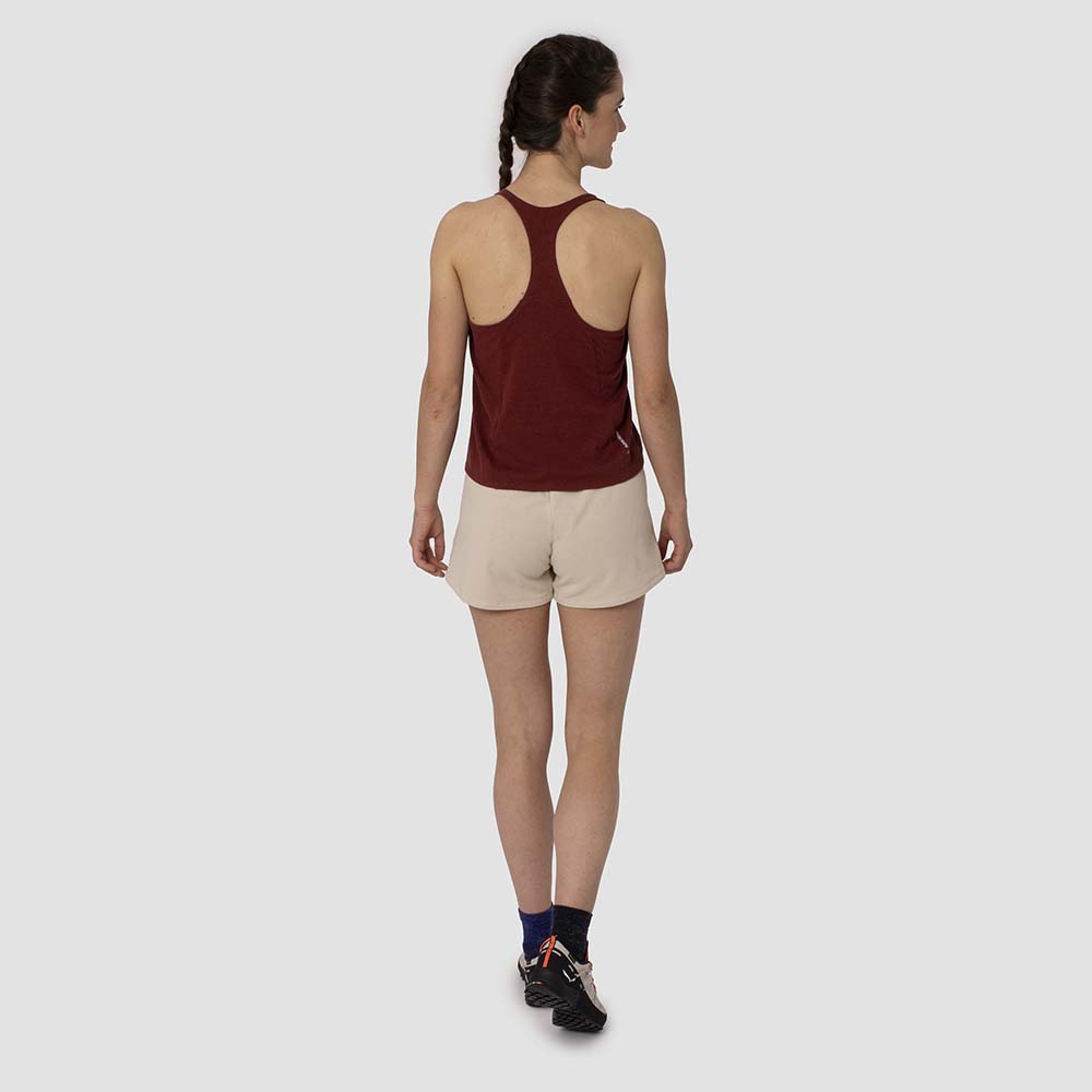 Salewa Lavaredo Hemp Cropped Red Women Tank Top