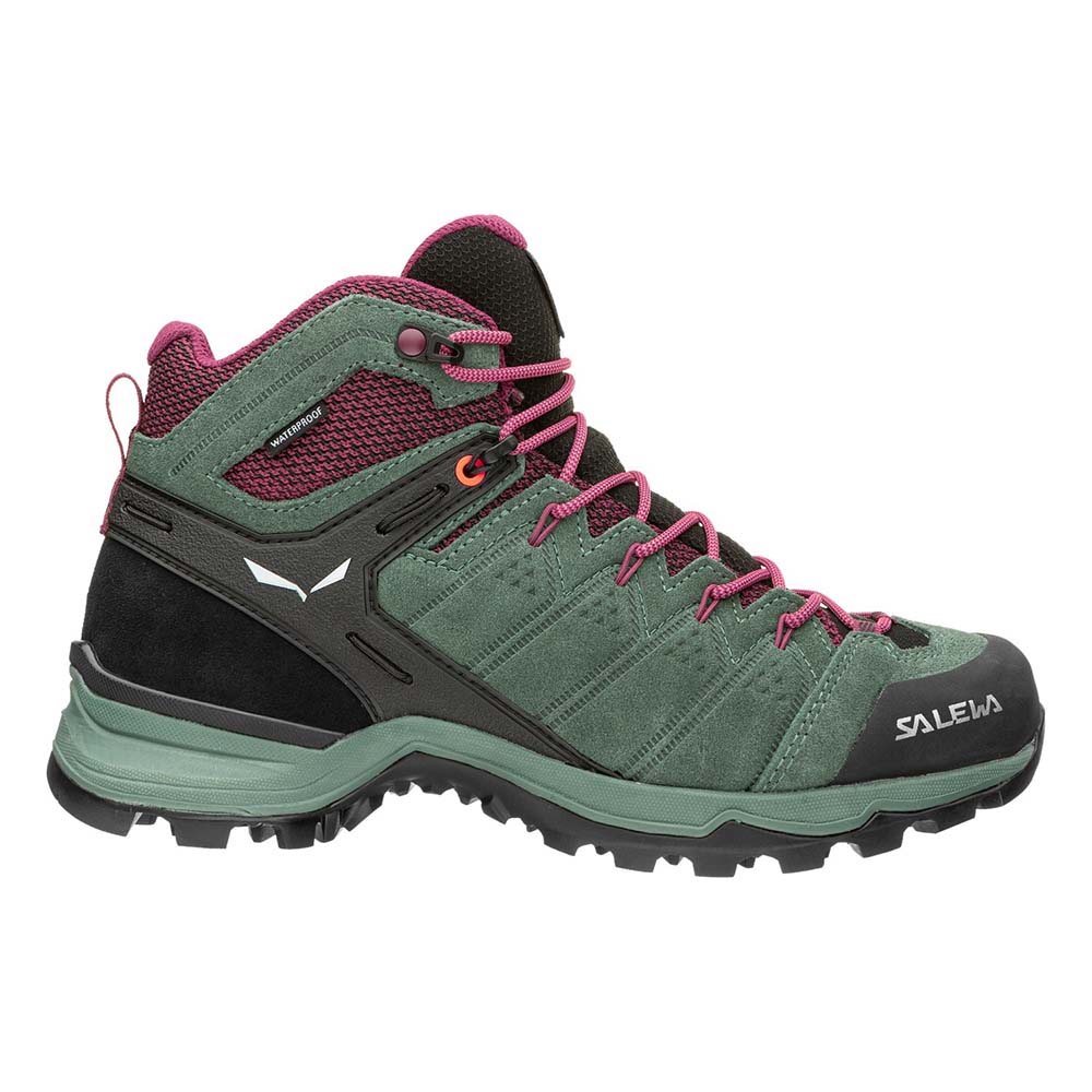 Salewa Alp Mate Mid Waterproof Green Women Hiking Shoes