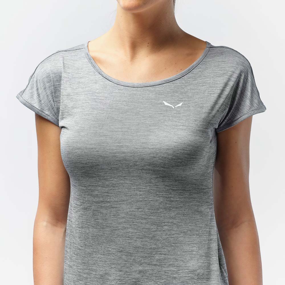 Salewa Puez Melange Dry Grey Women T-Shirts
