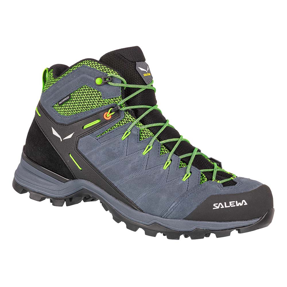 Salewa Alp Mate Mid Waterproof Grey/Blue Men Hiking Shoes