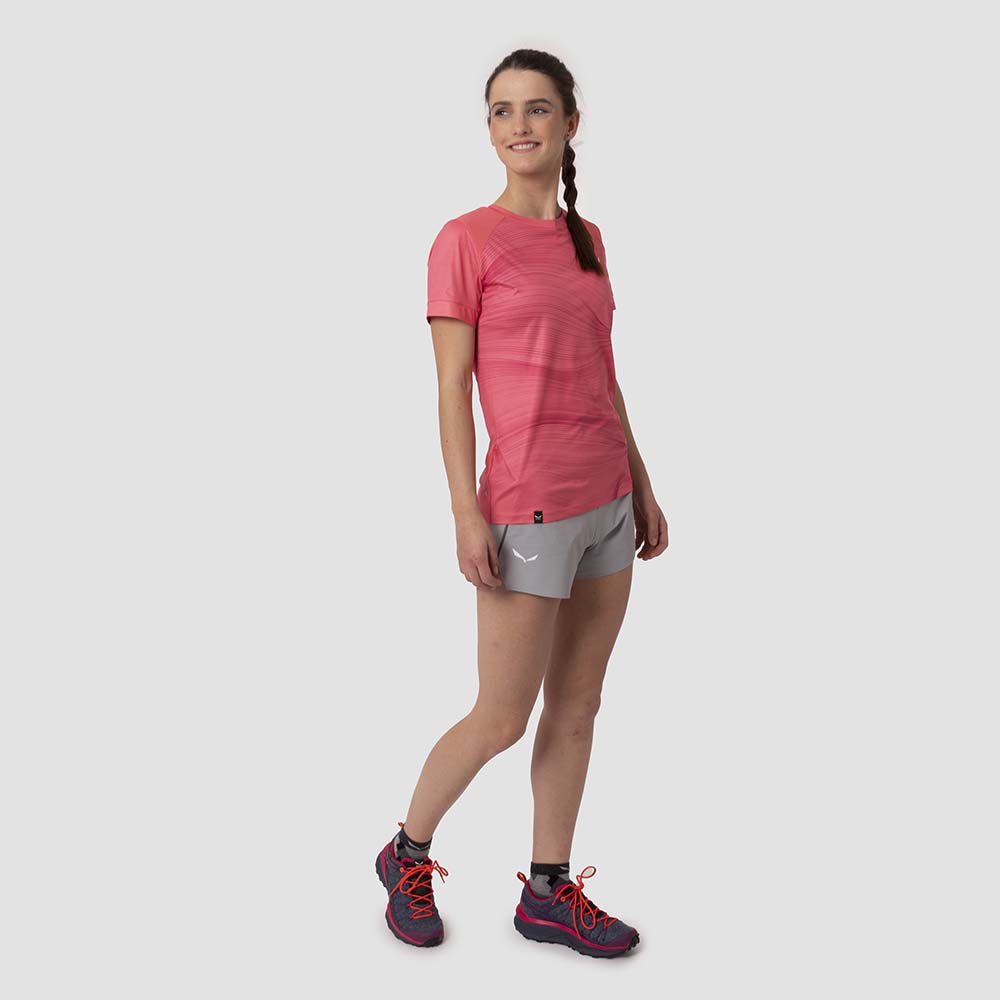 Salewa Seceda Dry Pink Women T-Shirts