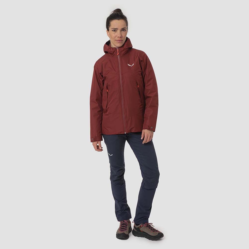 Salewa Fanes 2L Powertex 2 In 1 Red Women Jacket