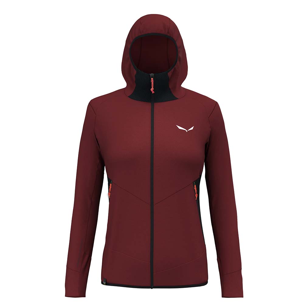 Salewa Lavaredo Hemp Red Women Hooded Jacket