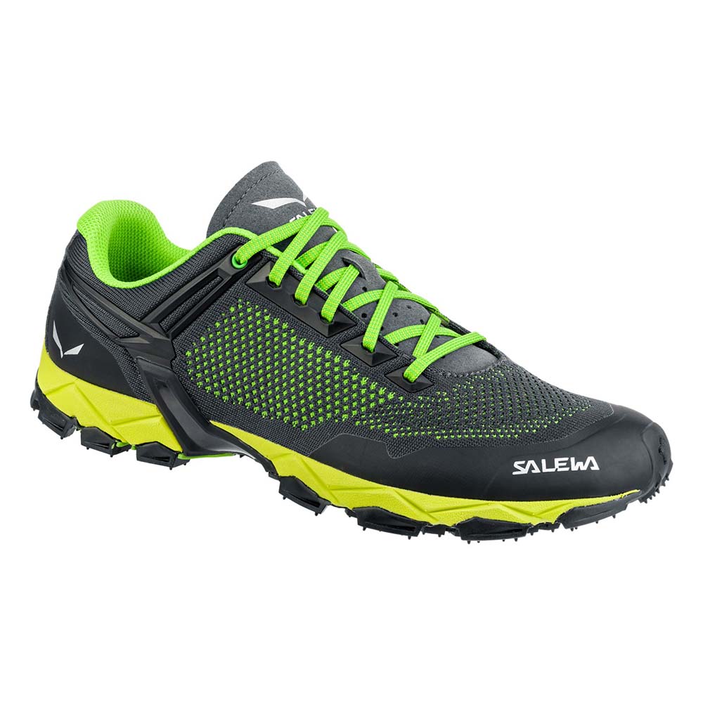Salewa Lite Train K Green/Blue Men Speed Hiking Shoes