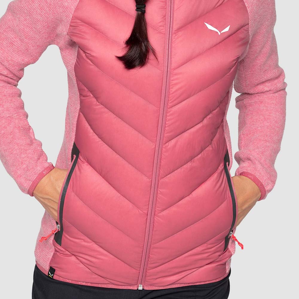 Salewa Fanes Sarner Down Hybrid Pink Women Jacket