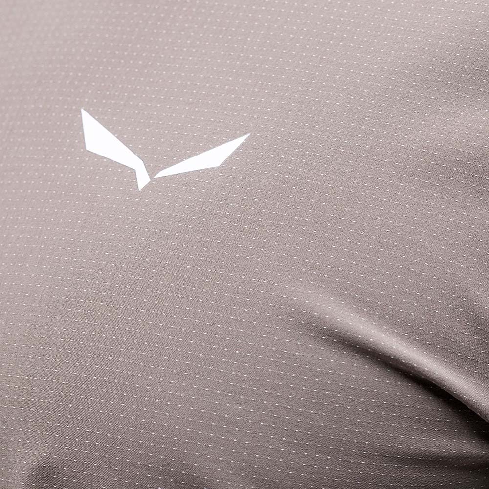 Salewa Alpine Hemp Graphic Long Sleeve Brown Men T-Shirts