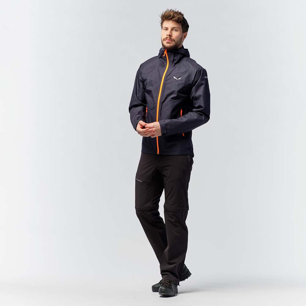 Salewa Puez Aqua Powertex Hardshell Navy Blue Men Jacket