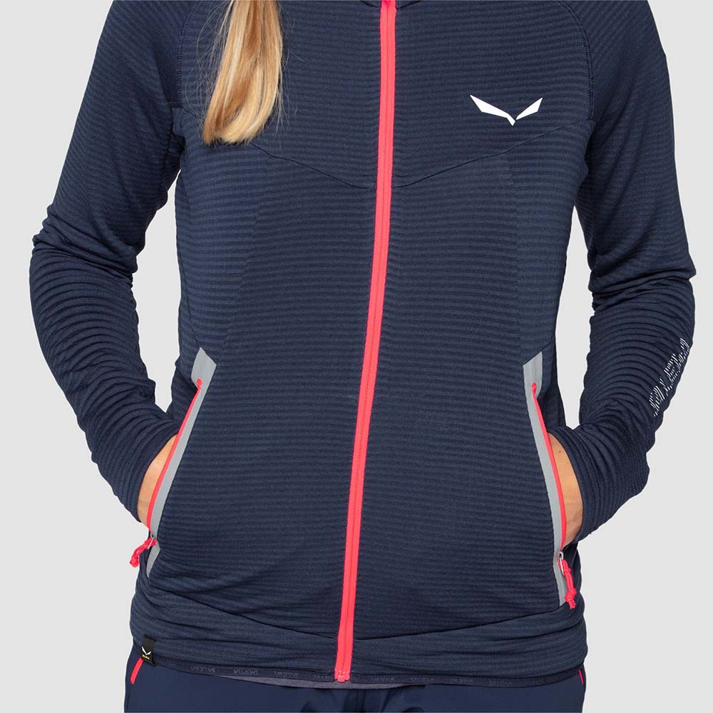 Salewa Pedroc Polarlite Fleece Navy Blue Women Tops