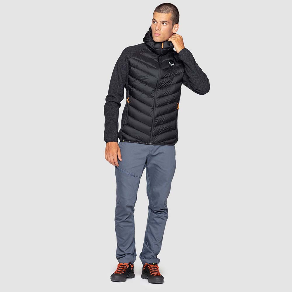 Salewa Fanes Sarner Down Hybrid Black Men Jacket