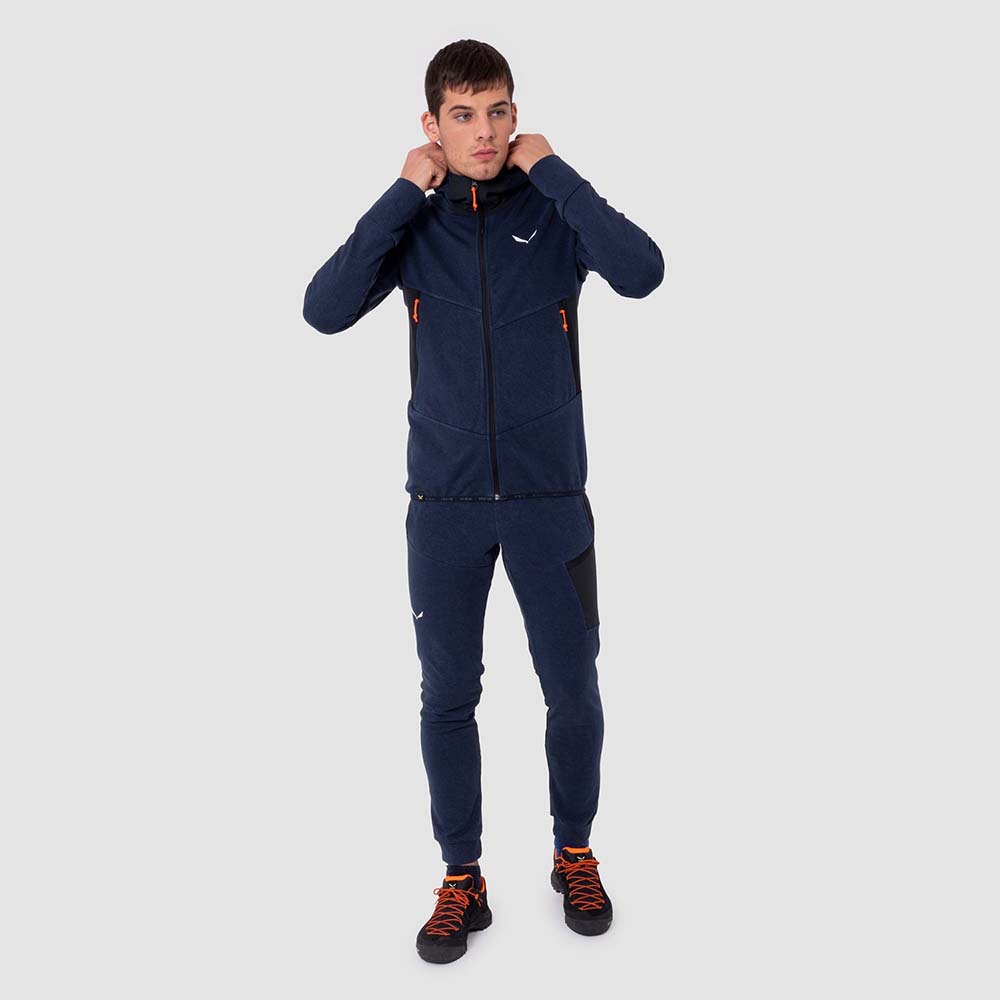 Salewa Lavaredo Hemp Navy Blue Men Hooded Jacket